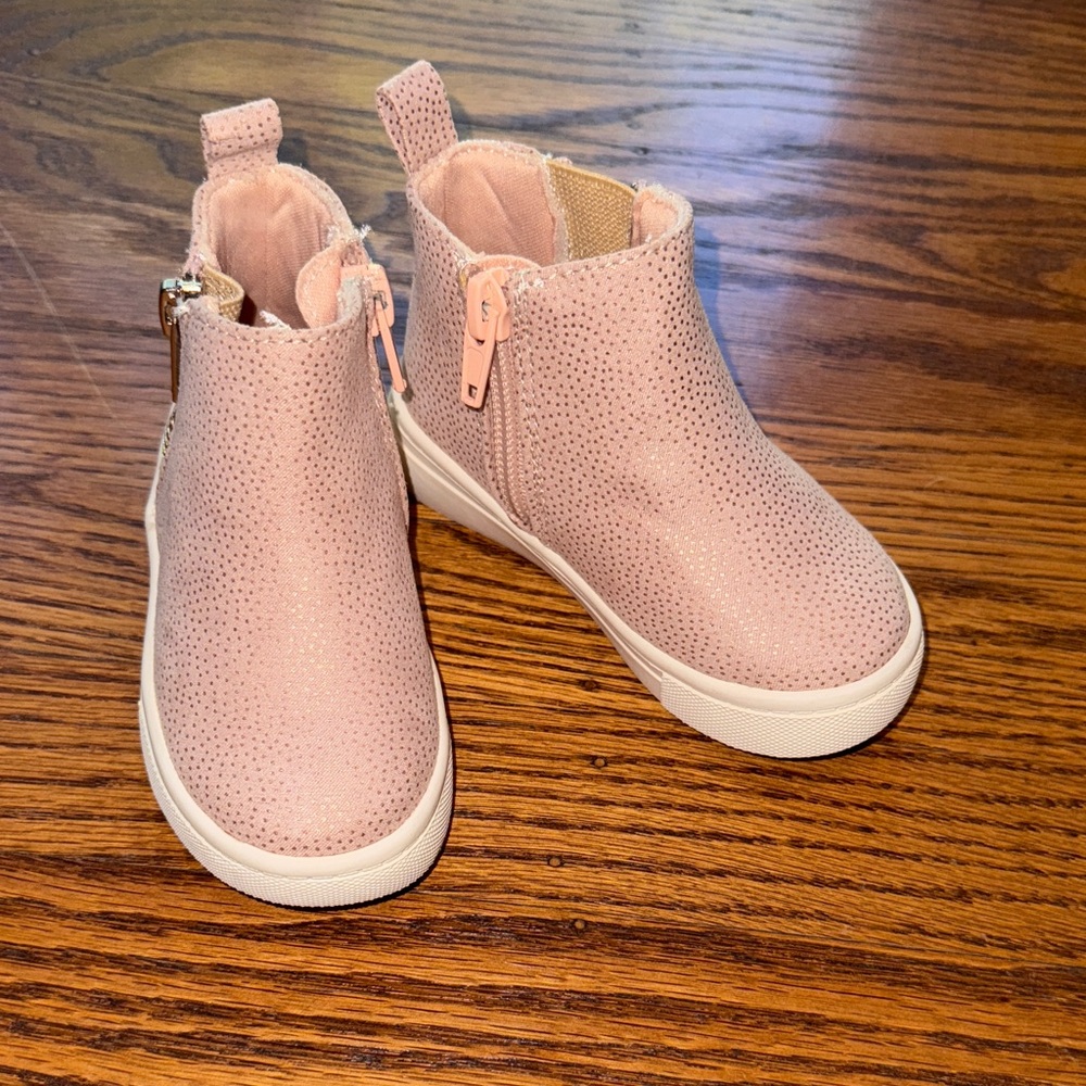 Stylish Pink Toddler Ankle Boots
